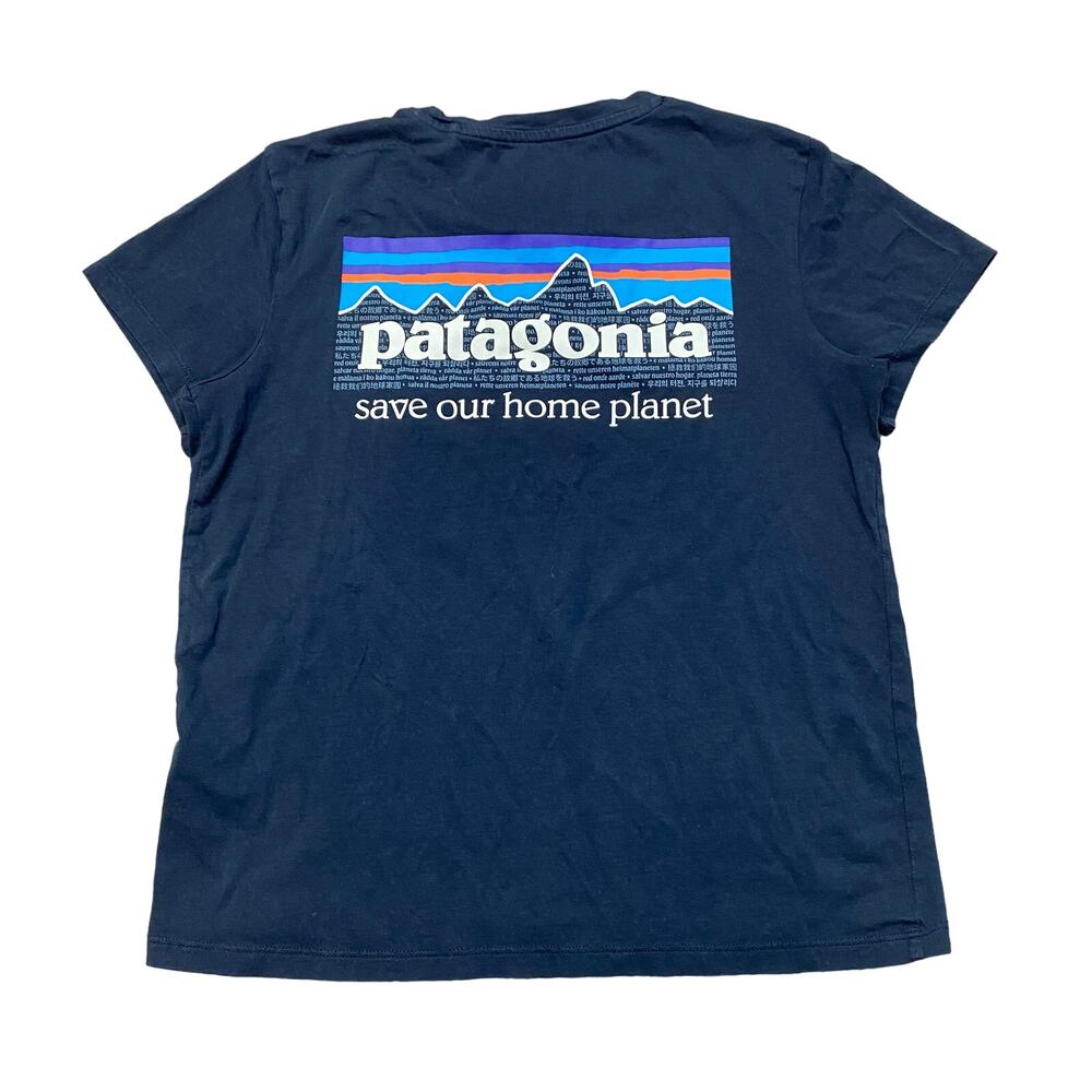 Patagonia P-6 Logo Mission Organic Cotton T Shirt Women's XS Gorpcore